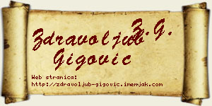 Zdravoljub Gigović vizit kartica